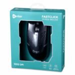 Enter FastClick Wired USB Mouse, 1000 DPI Optical Sensor, 4-Button Design (Black) with DPI Switch and LED Light Effects - Image 5