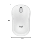 Logitech M240 Silent Bluetooth Mouse - Wireless, Compact, 18-Month Battery, Graphite (White) - Image 7