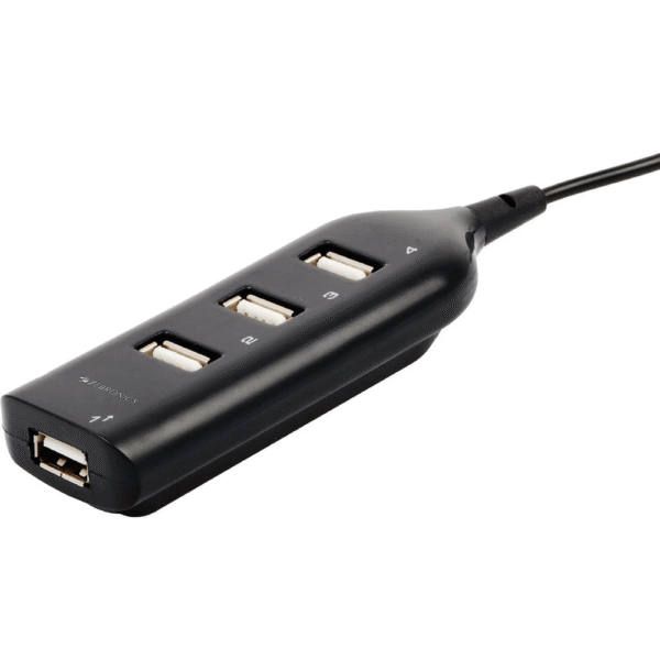 Zebronics ZEB-90HB USB Hub, 4 Ports, Pocket-Sized, Plug & Play