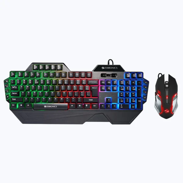 Zebronics Zeb-Optimus Ultimate Keyboard & Mouse Combo - Black, Illuminated, Ergonomic