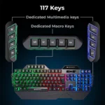 Zebronics Zeb-Optimus Ultimate Keyboard & Mouse Combo - Black, Illuminated, Ergonomic - Image 6