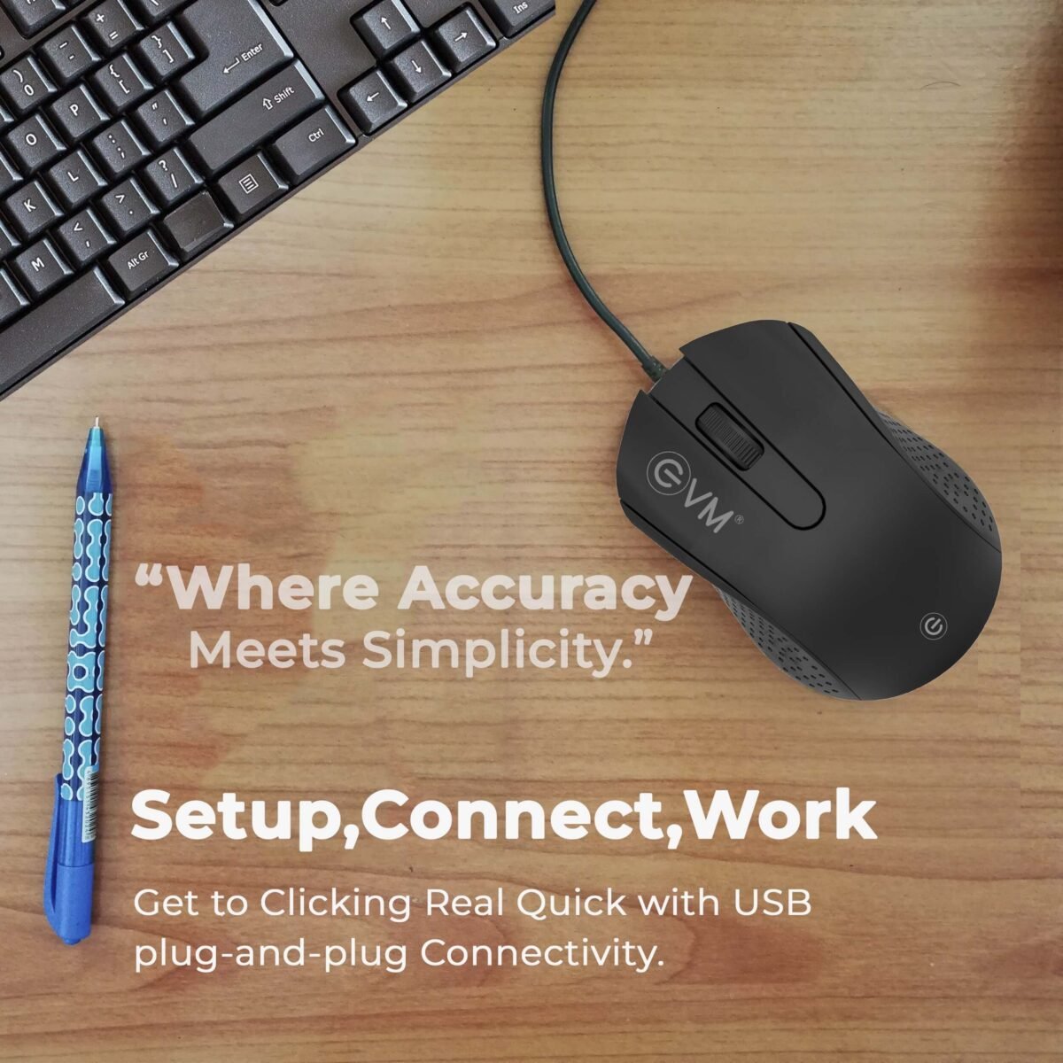 EVM M081 Wired Mouse - Image 3