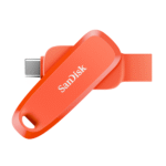 SanDisk Mobile Pen Drive - 256GB (Nasturium Orange Dual Drive Go USB Type-C