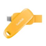 SanDisk Mobile Pen Drive - 128GB (Yellow Daffodil) Dual Drive Go USB Type-C
